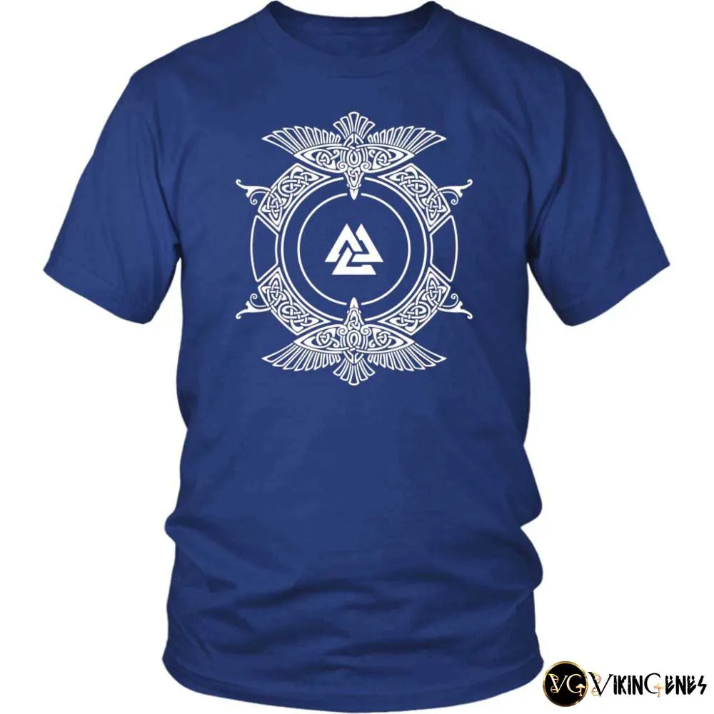 Norse Ravens With Valknut T Shirt