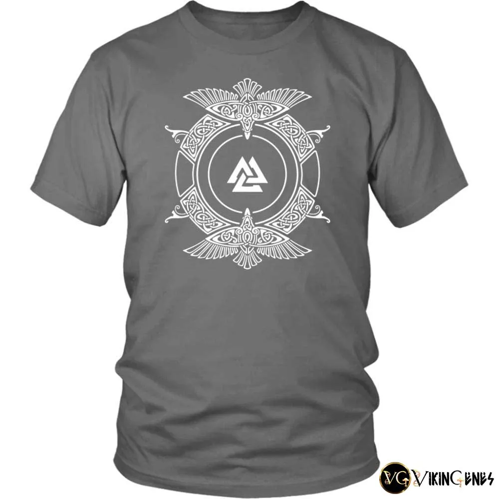 Norse Ravens With Valknut T Shirt