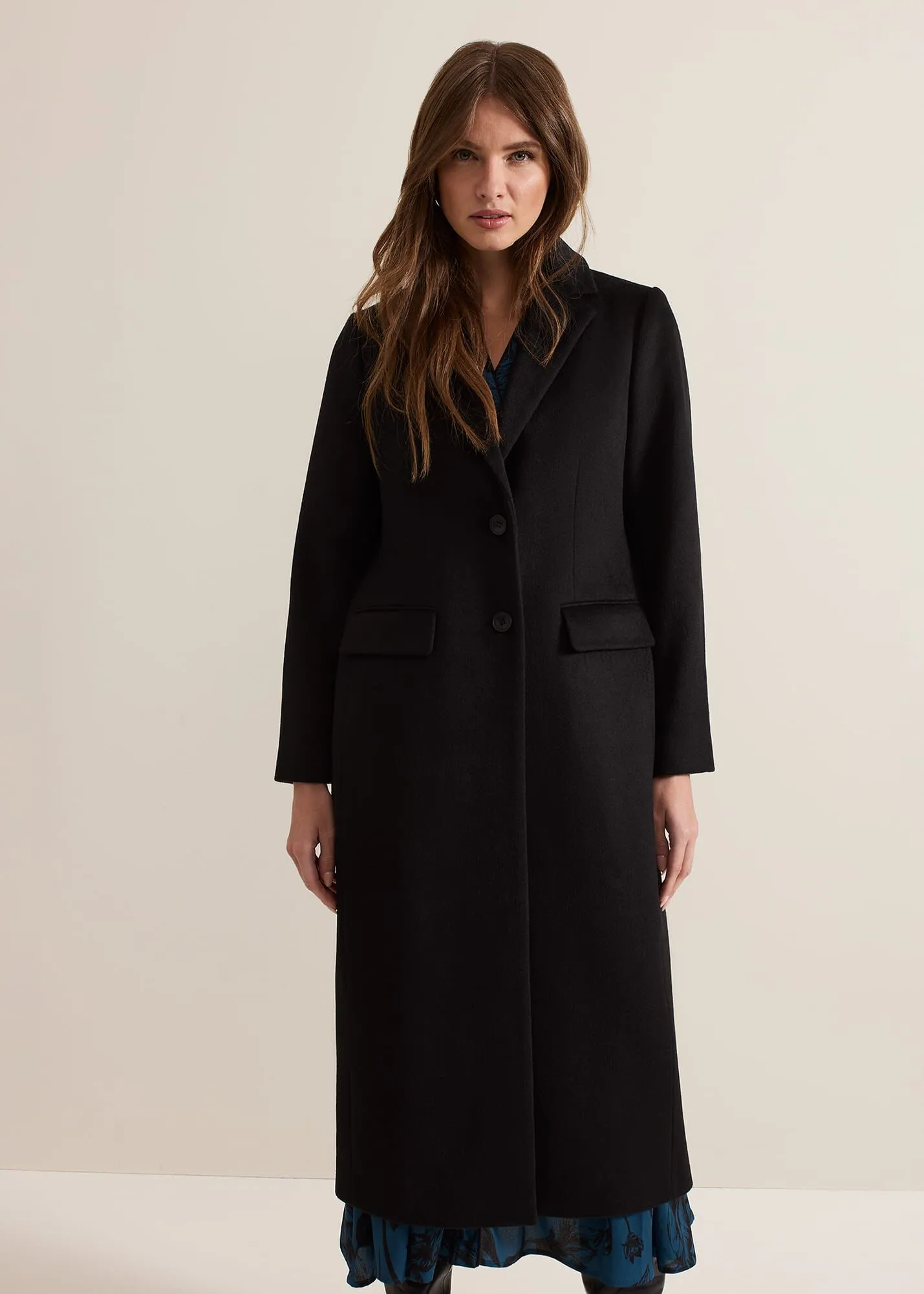 Petite Lydia Long Wool Coat