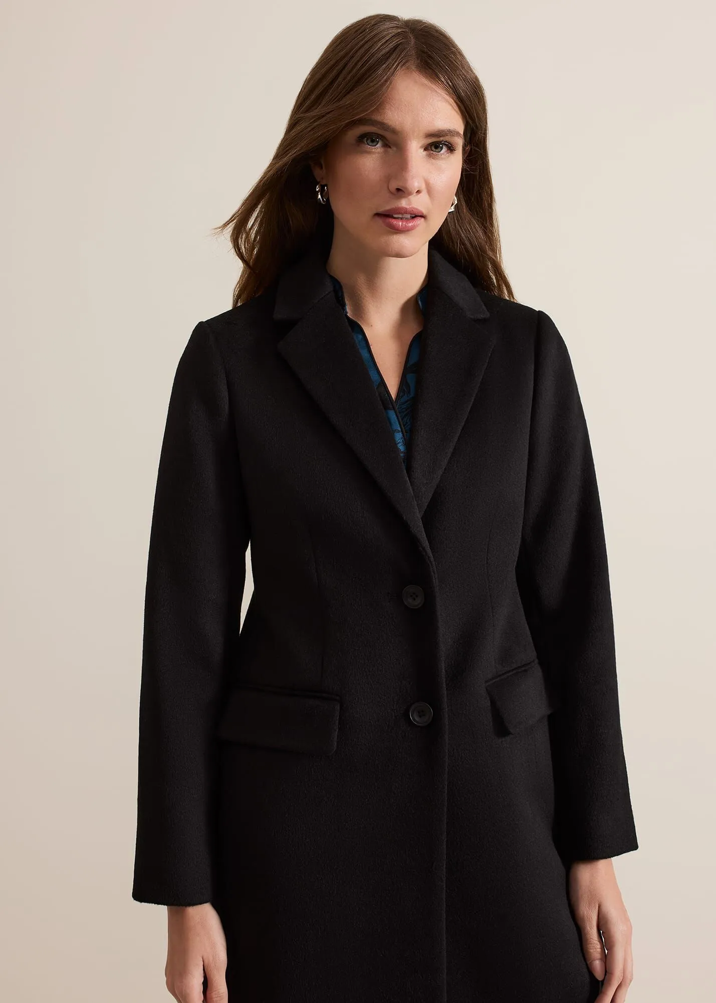 Petite Lydia Long Wool Coat