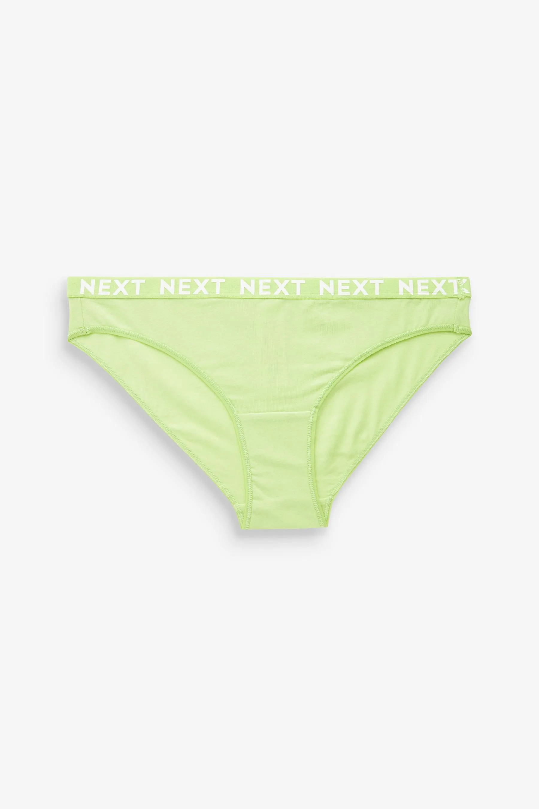 Pink/Purple/Green Bikini Cotton Rich Logo Knickers 4 Pack