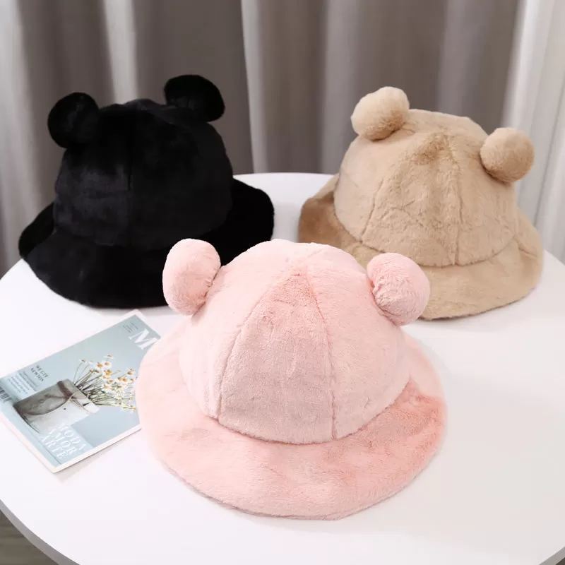 Plush Bear Ear Hat AD12615