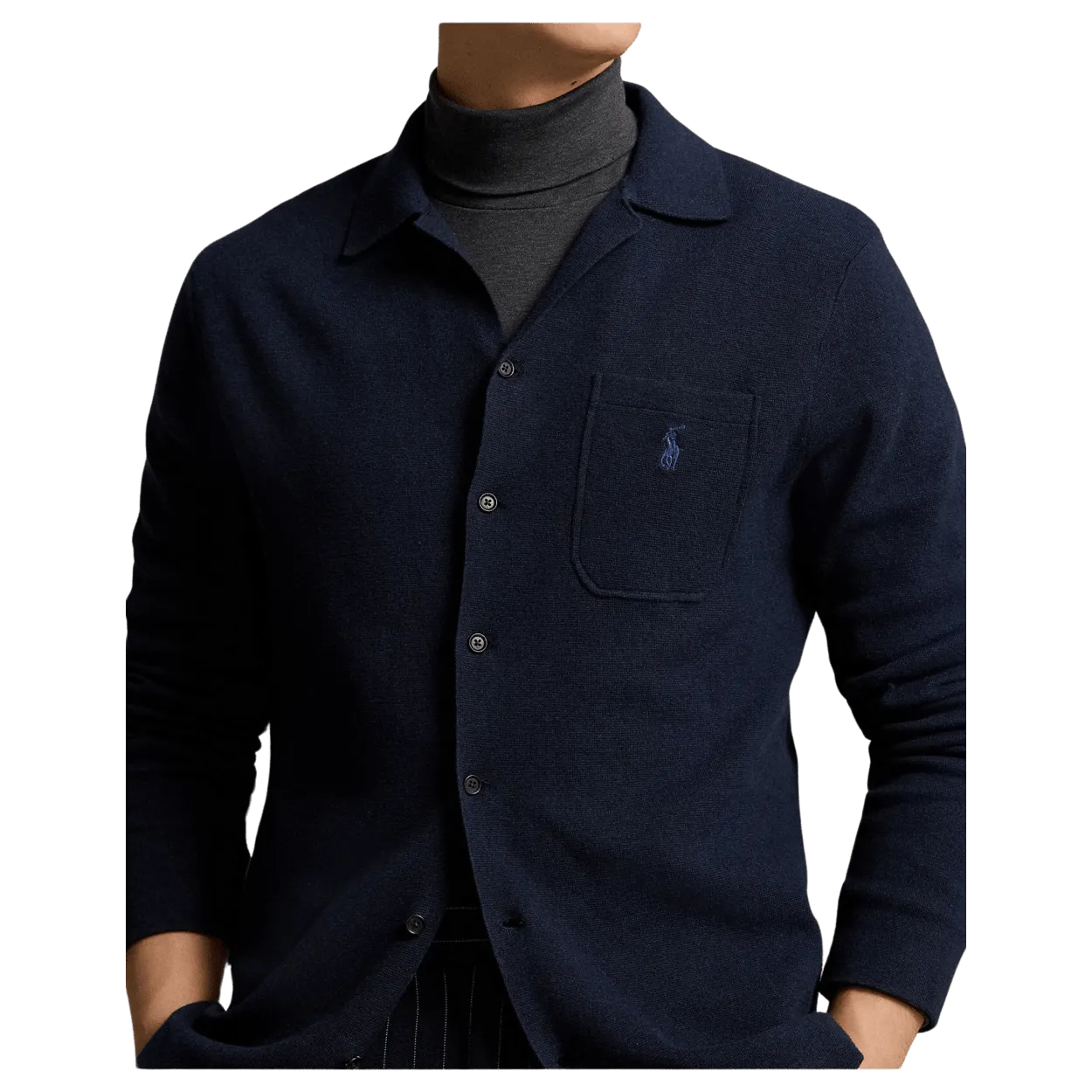 Polo Ralph Lauren Camp Collar Long Sleeve Cardigan