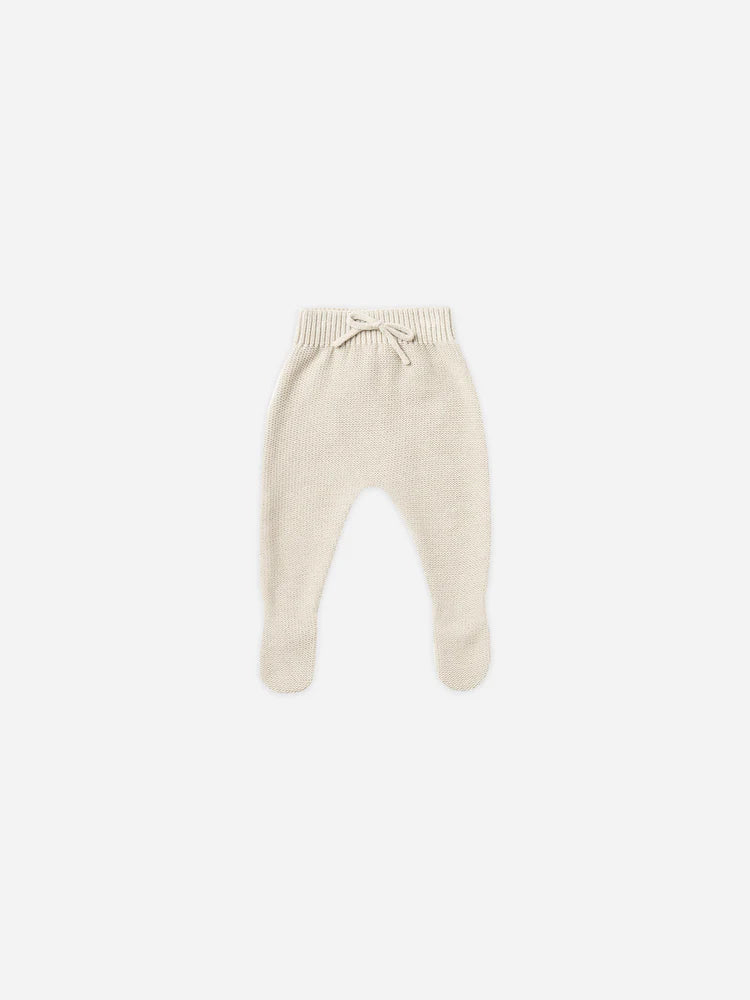 Quincy Mae - Footed Knit Pant Natural