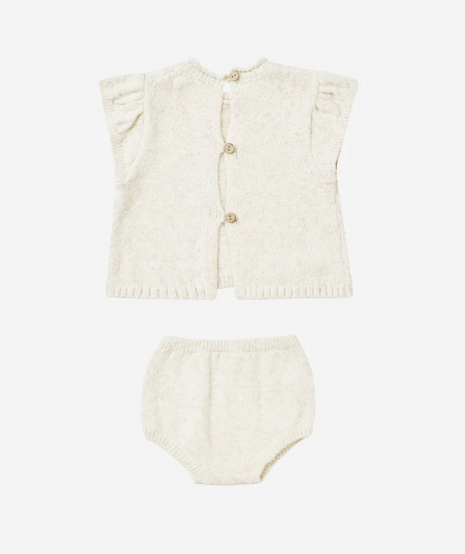 Quincy Mae - Ivory Penny Knit Set