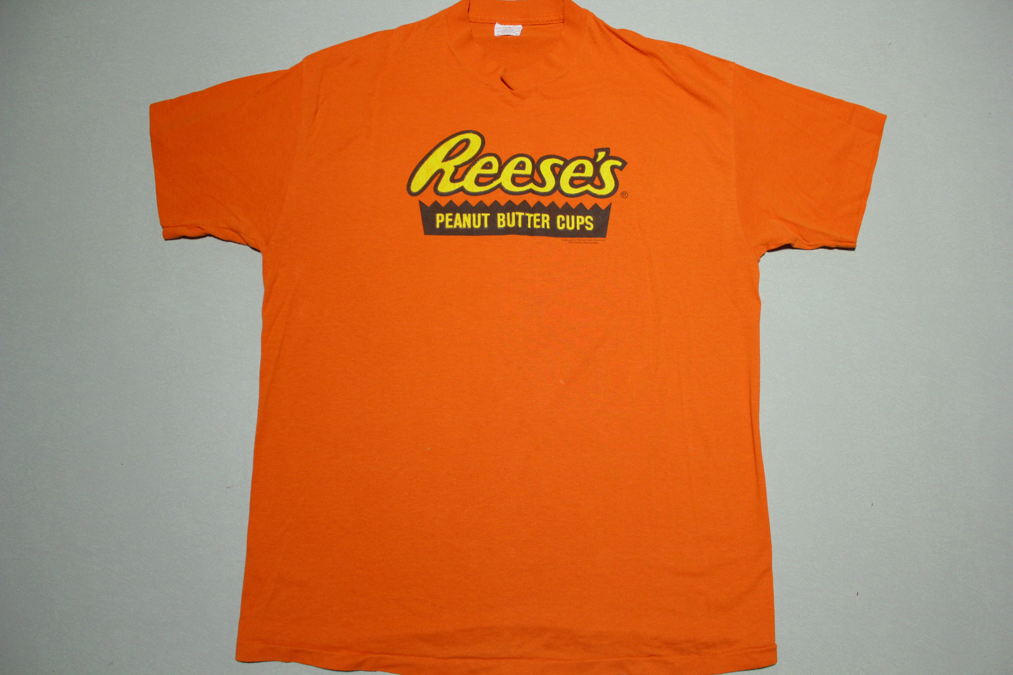 Reese's Peanut Butter Cups Vintage 80's Single Stitch USA Snack Promo T-Shirt