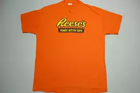 Reese's Peanut Butter Cups Vintage 80's Single Stitch USA Snack Promo T-Shirt