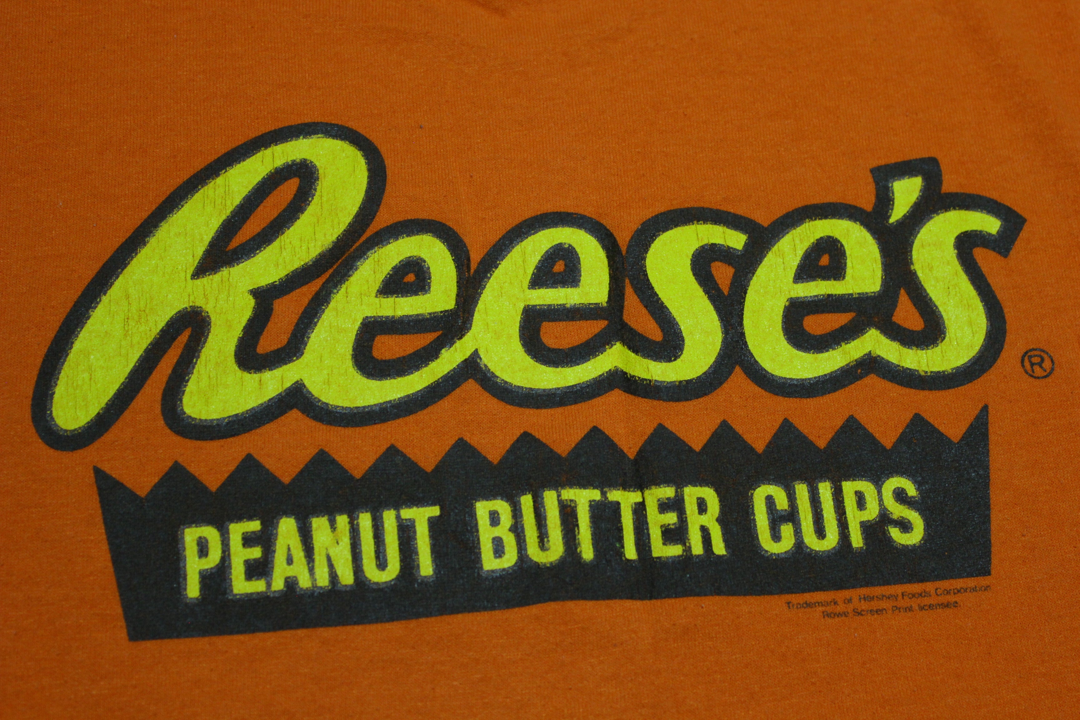 Reese's Peanut Butter Cups Vintage 80's Single Stitch USA Snack Promo T-Shirt