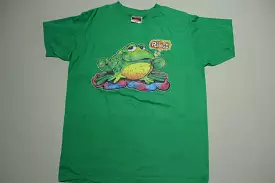 Ribet Pyschedelic Frog Vintage 80's Hanes Fifty Fifty Combed Heat Transfer T-Shirt