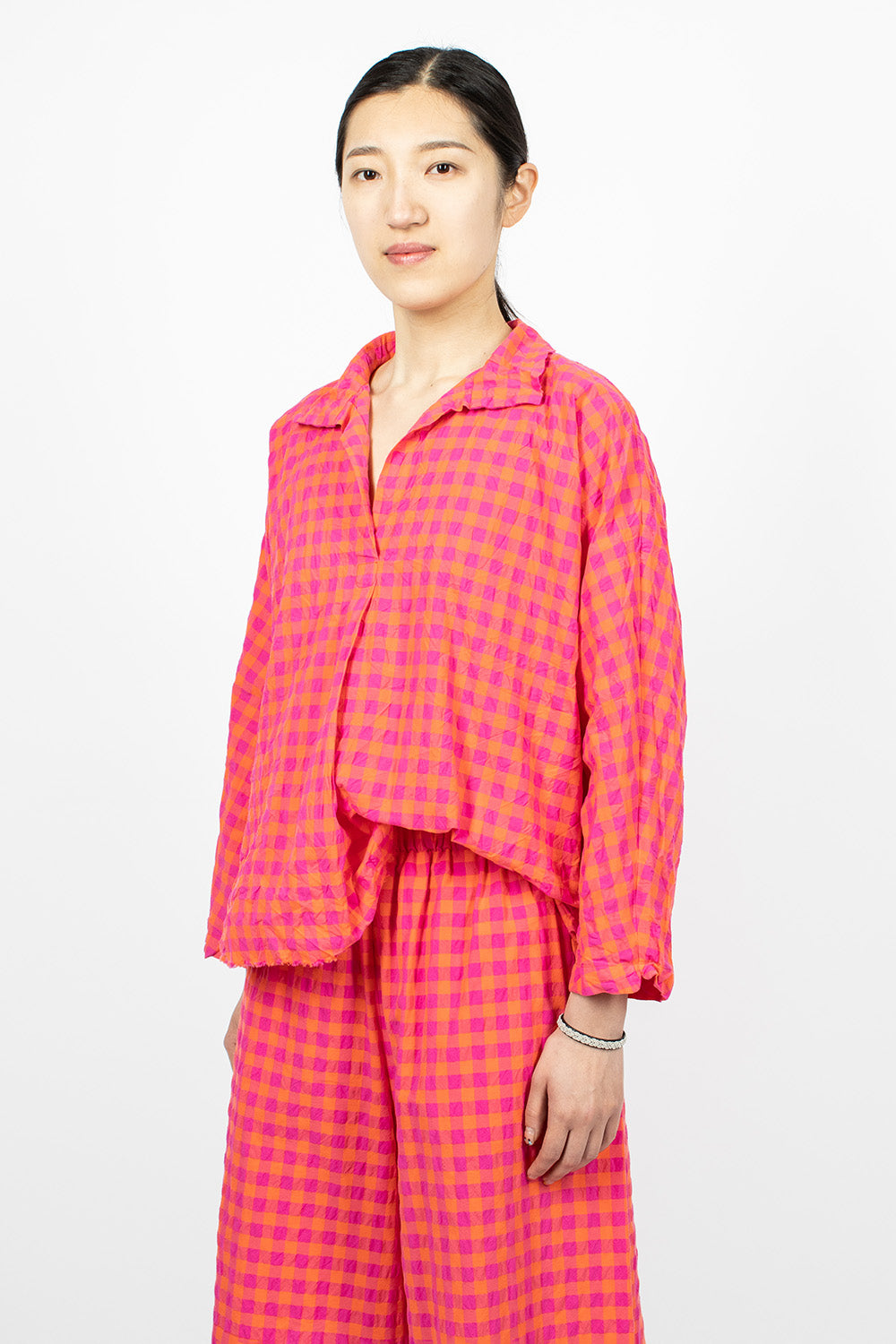 Rossella Shirt Orange/Fuchsia