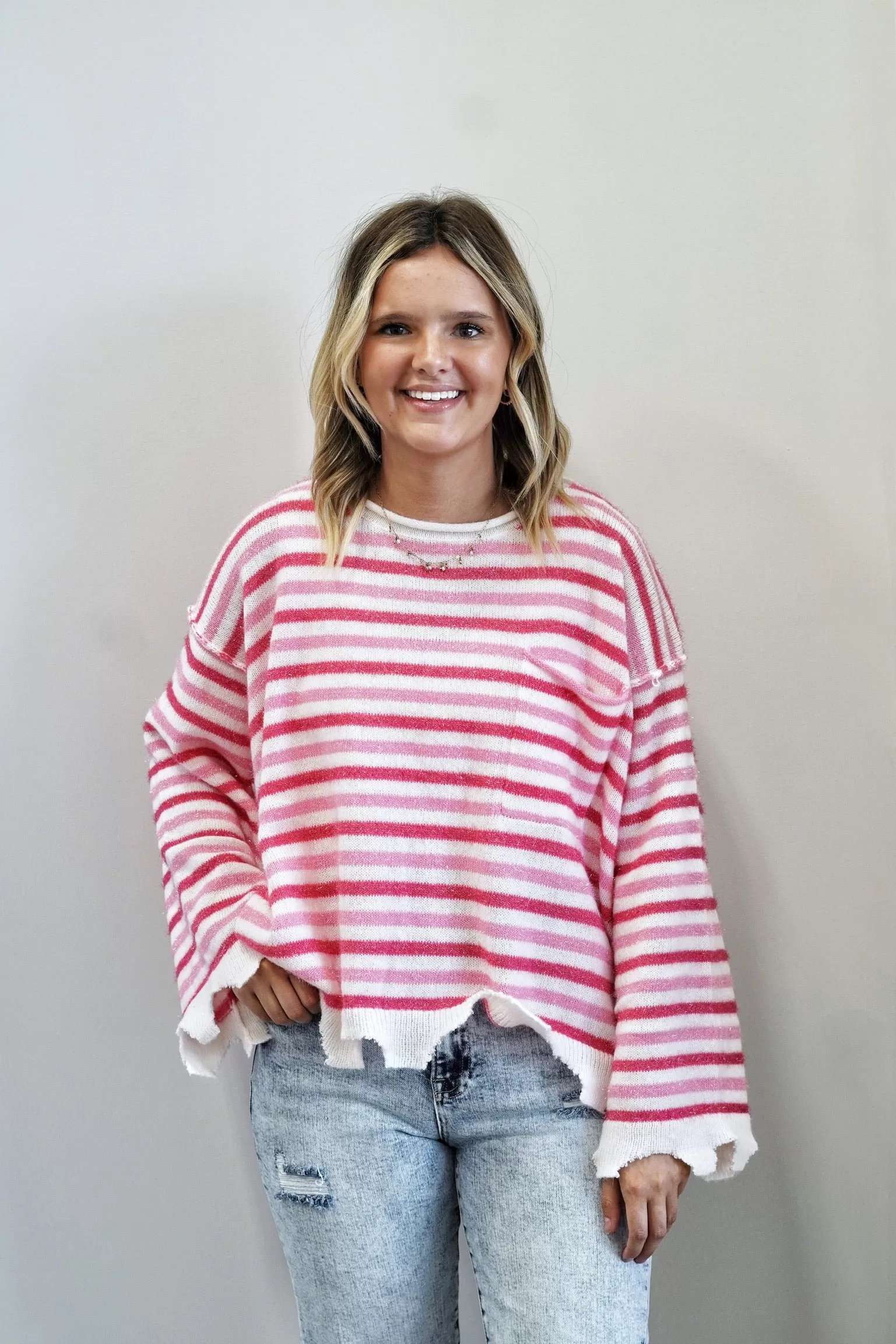 Shimmer Multi Stripe Sweater