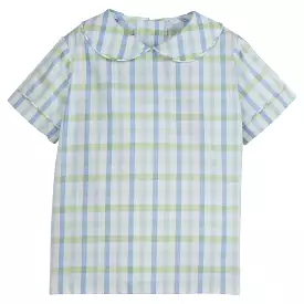 Short Sleeve Peter Pan Shirt - Wingate Plaid