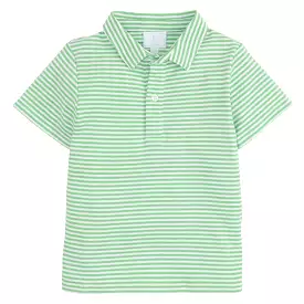 Short Sleeve Polo - Green Stripe