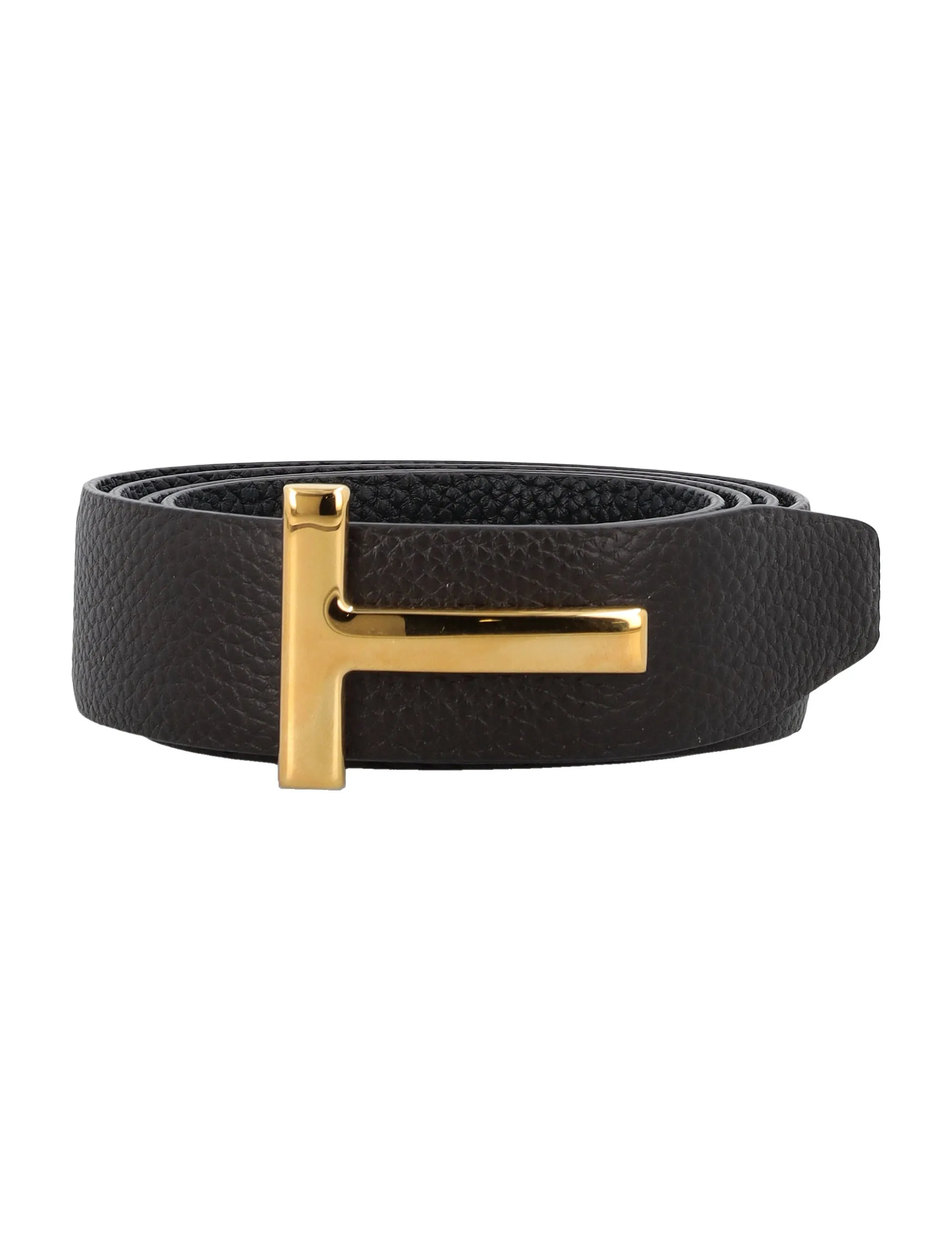 SMALL GRAIN LEATHER ICON BELT