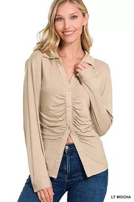 Stretchy Ruched Shirt