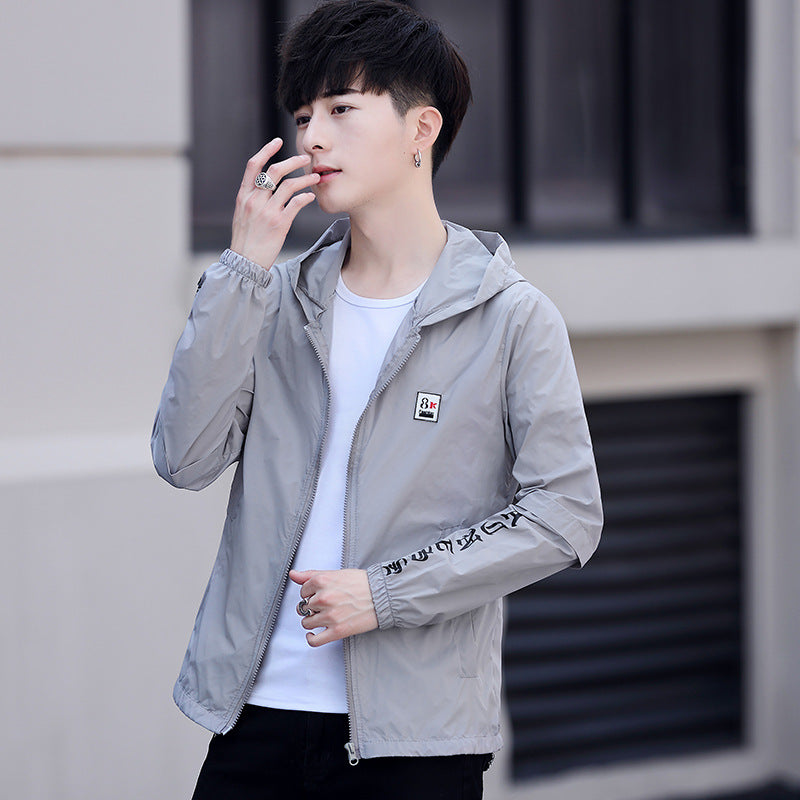 Summer outdoor hooded Korean style trendy jacket