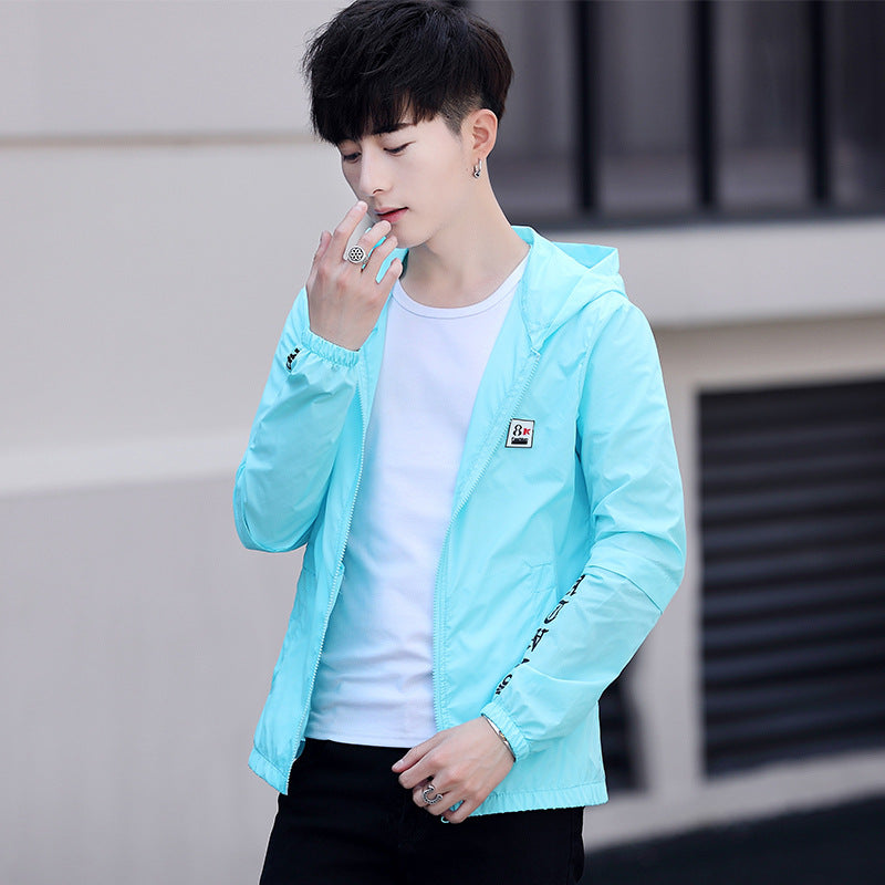 Summer outdoor hooded Korean style trendy jacket