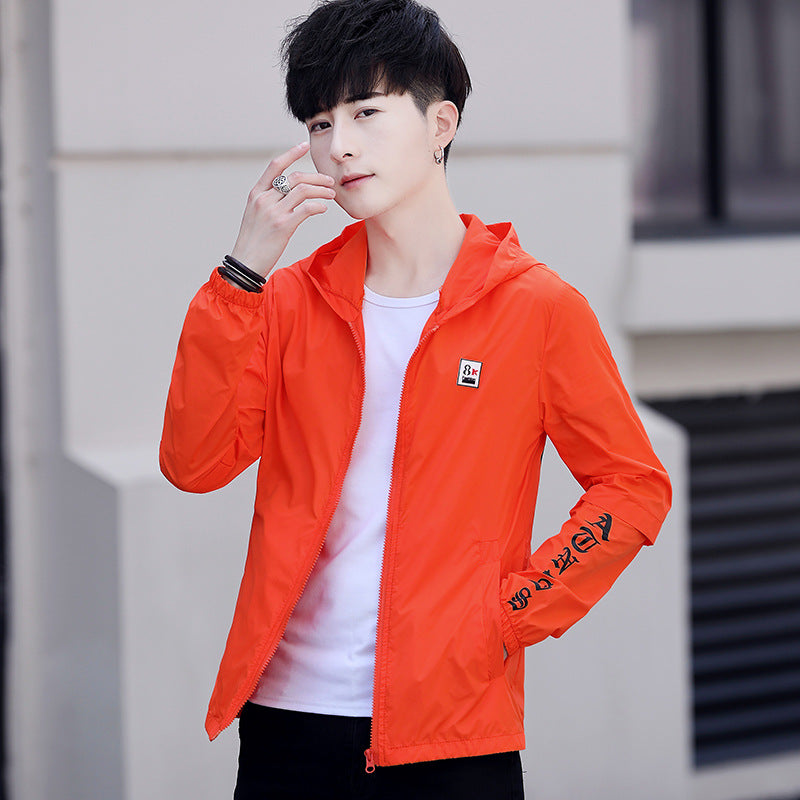 Summer outdoor hooded Korean style trendy jacket