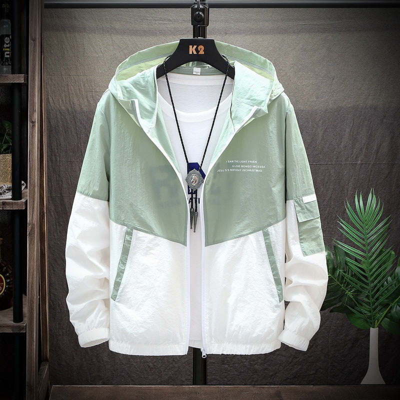 Summer outdoor hooded Korean style trendy jacket