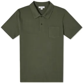 Sunspel Riviera PoloDark Khaki