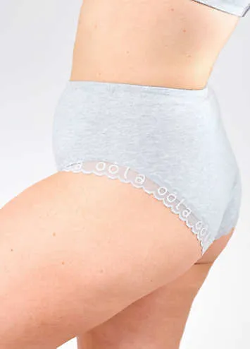 Super Soft Cotton High Waist Support Knickers by Oola | Look Again