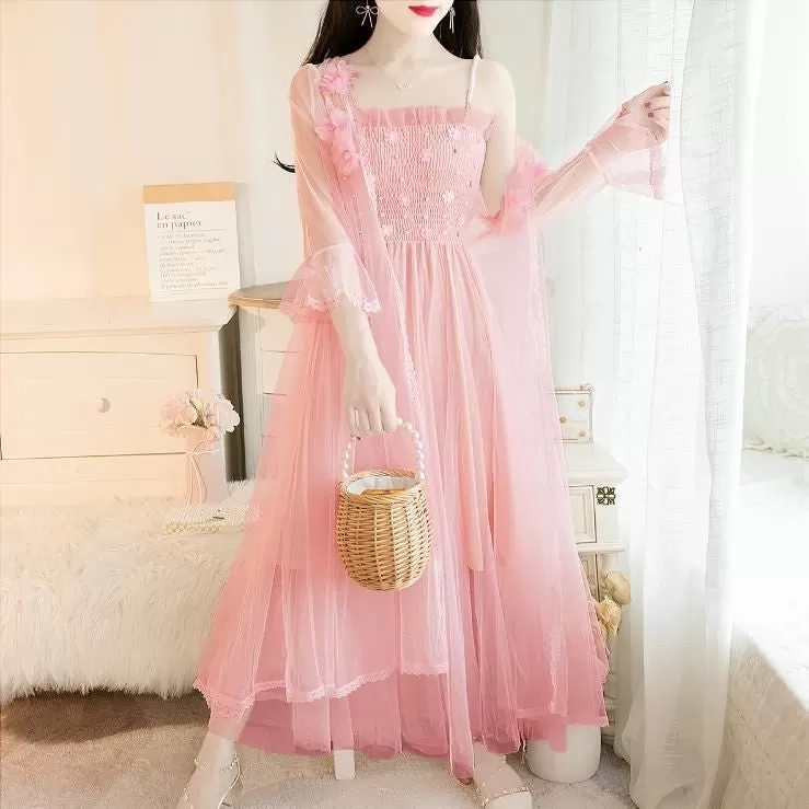 Sweet Lace Flowers Dress AD210202