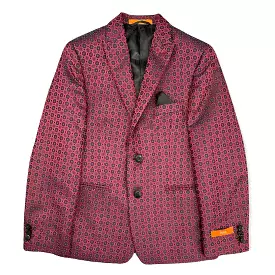 Tallia Boys Burgundy Medallian Sports Jacket U0067