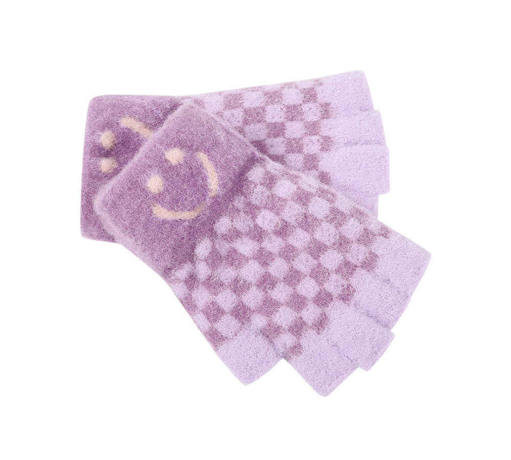 TARRAMARRA Kids Knit Fingerless Ultra Plush Knit Gloves