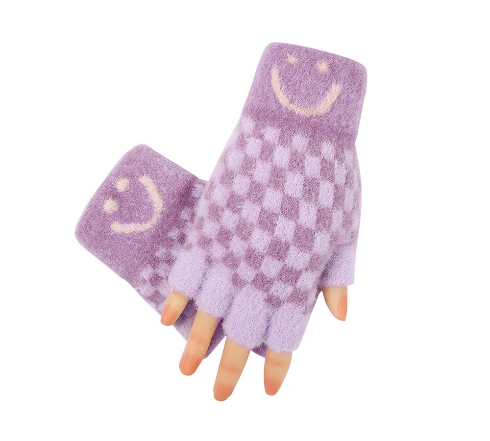 TARRAMARRA Kids Knit Fingerless Ultra Plush Knit Gloves