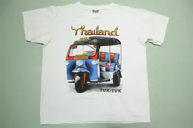 Thailand Tuk Tuk Taxi  Cart 90's Vintage T-Shirt