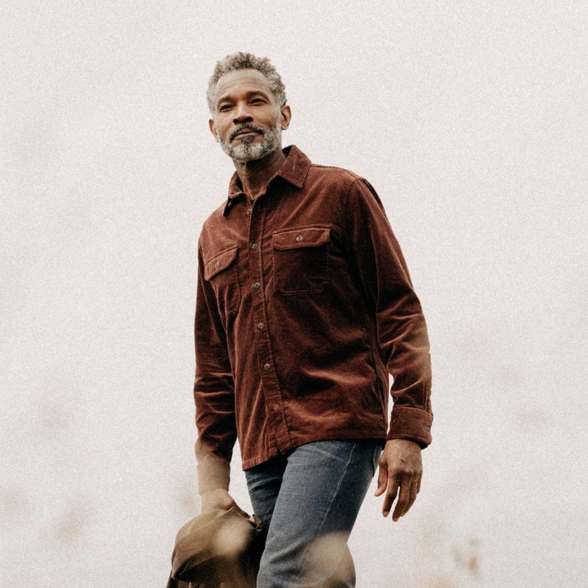 The Connor Shirt in Burgundy Cord