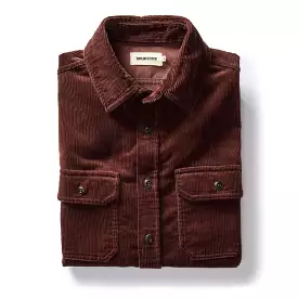 The Connor Shirt in Burgundy Cord