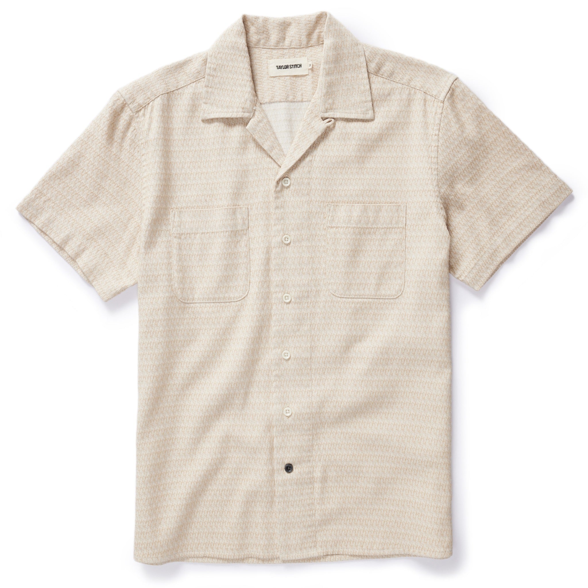 The Conrad Shirt in Sand Jacquard