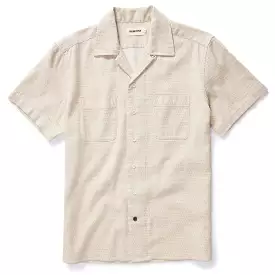 The Conrad Shirt in Sand Jacquard