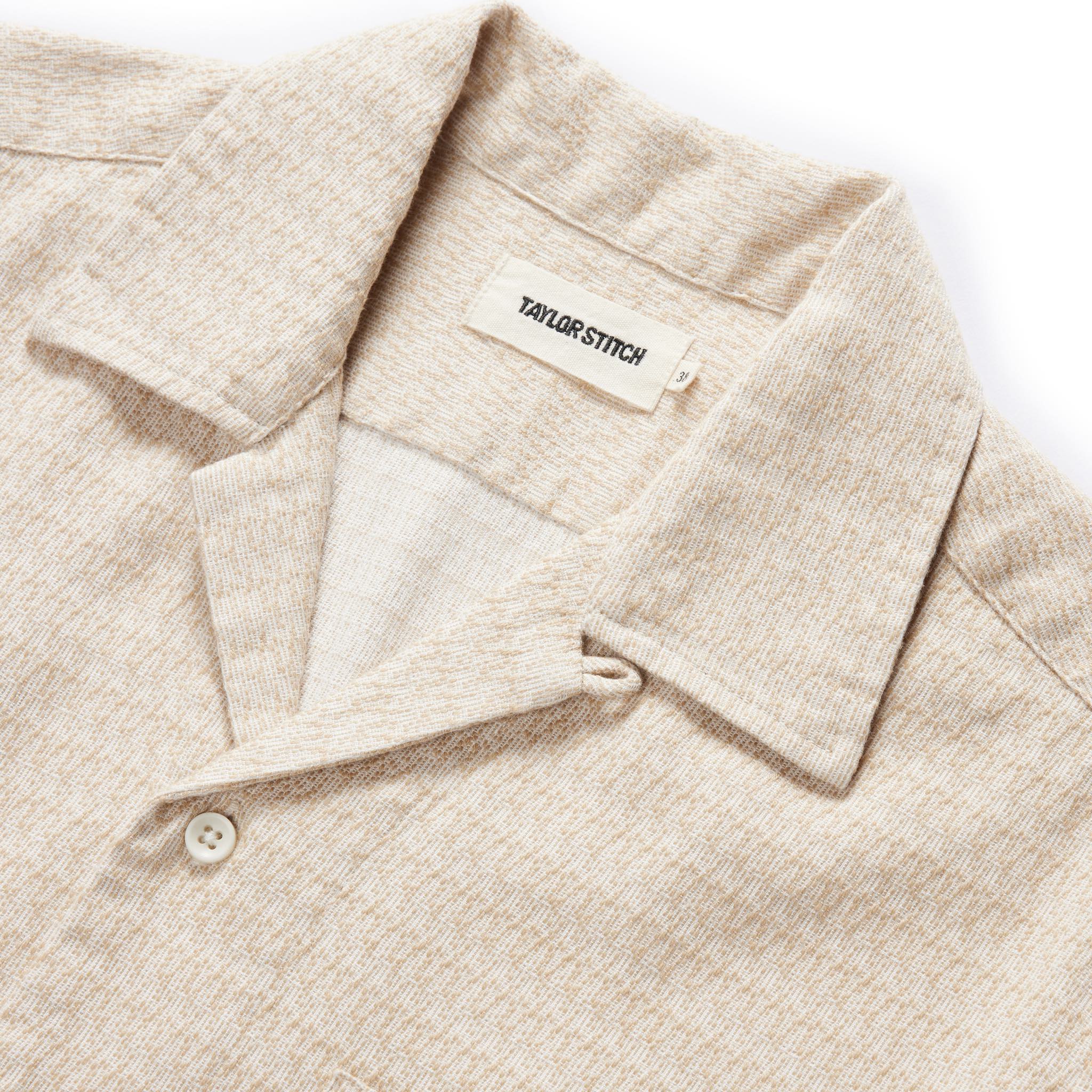 The Conrad Shirt in Sand Jacquard