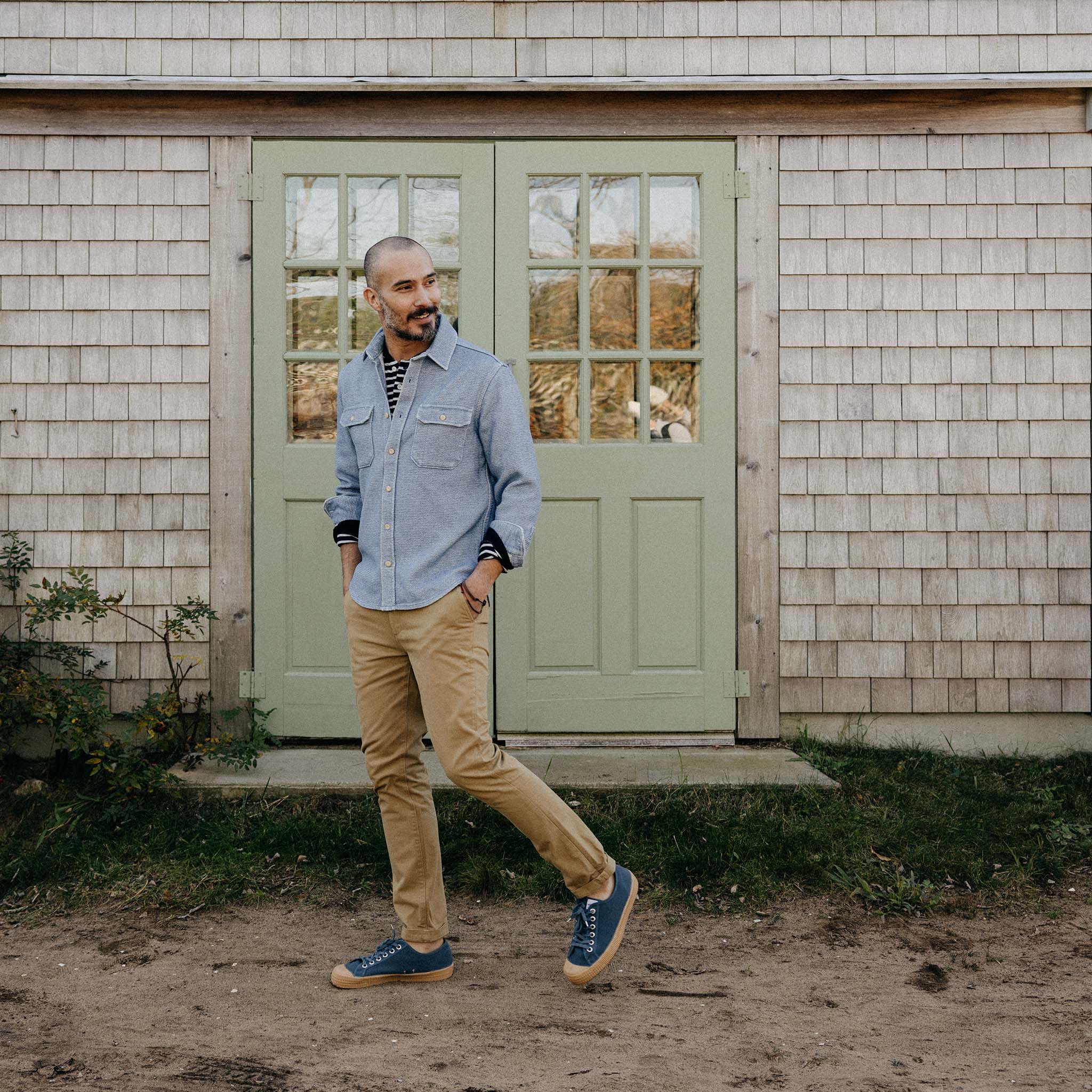 The Division Shirt in Washed Indigo