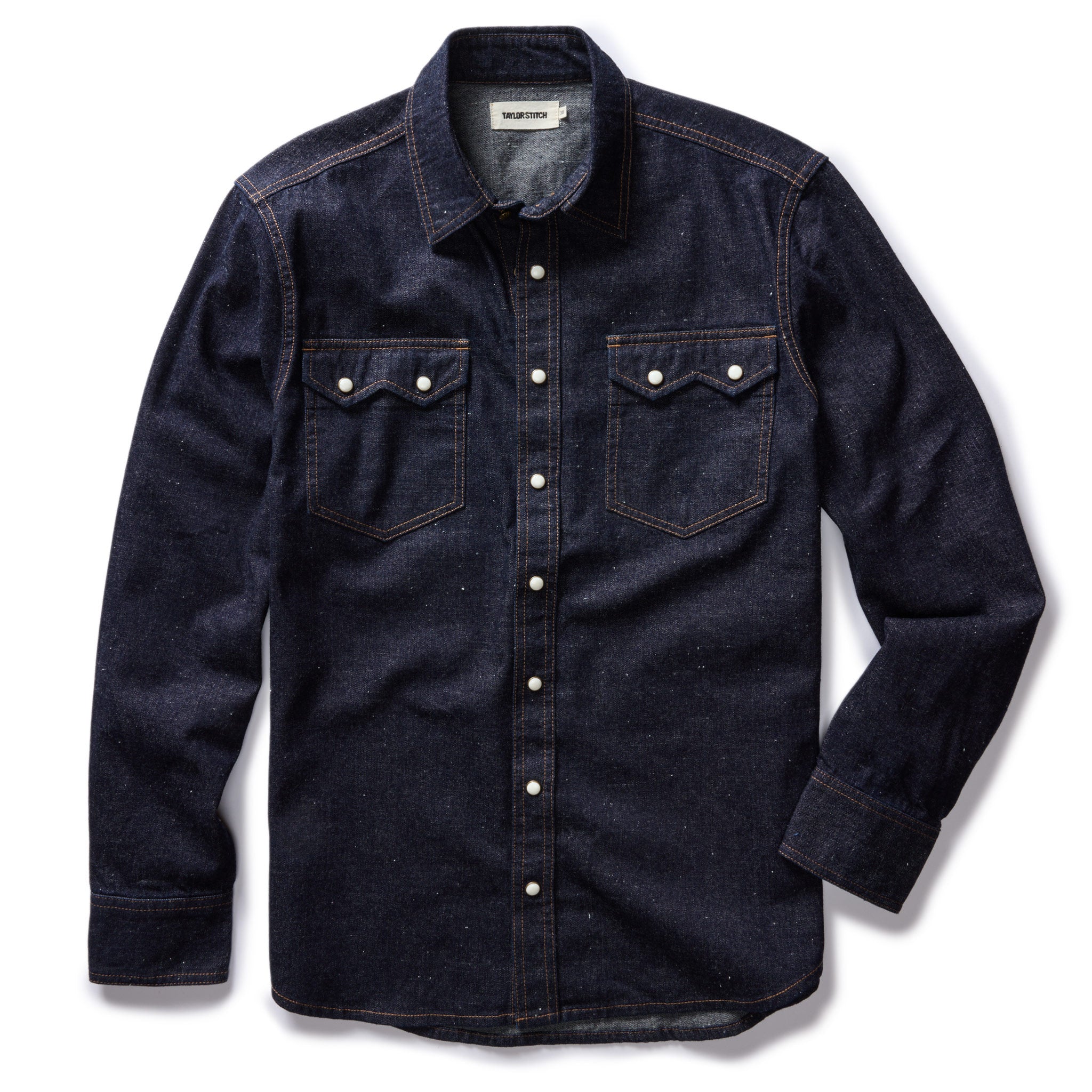 The Frontier Shirt in Rinsed Indigo Denim