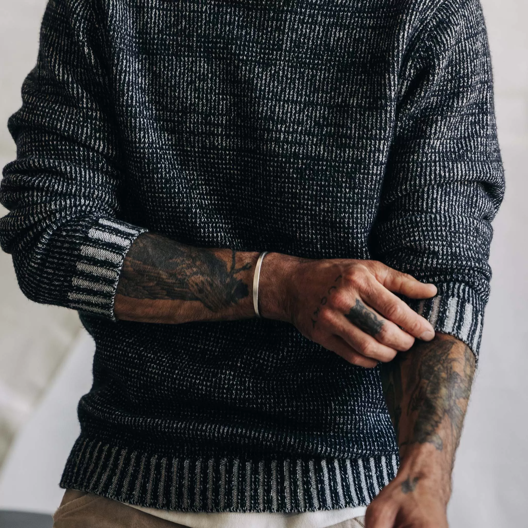 The Headland Sweater in Coal Heather