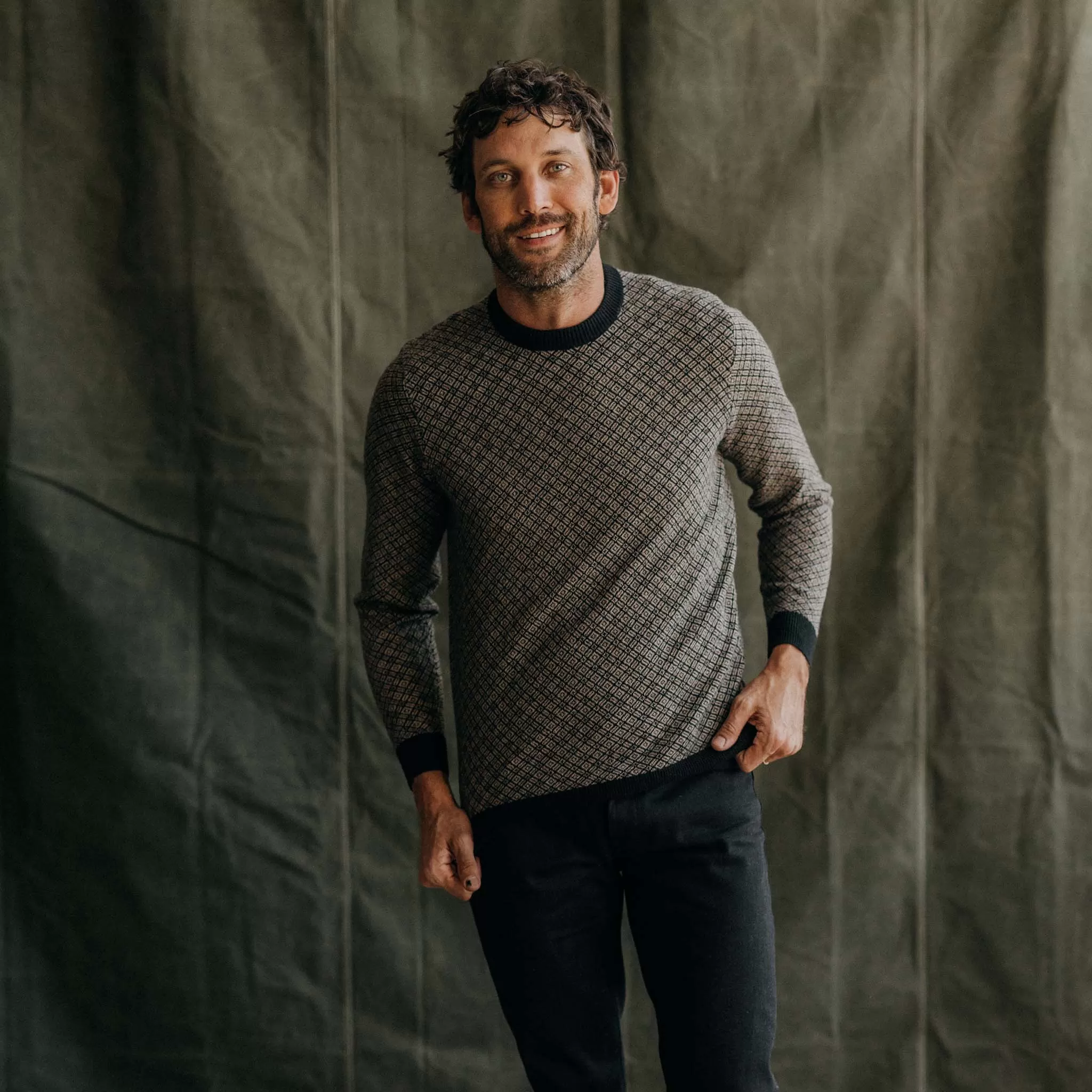 The Otto Sweater in Coal Merino