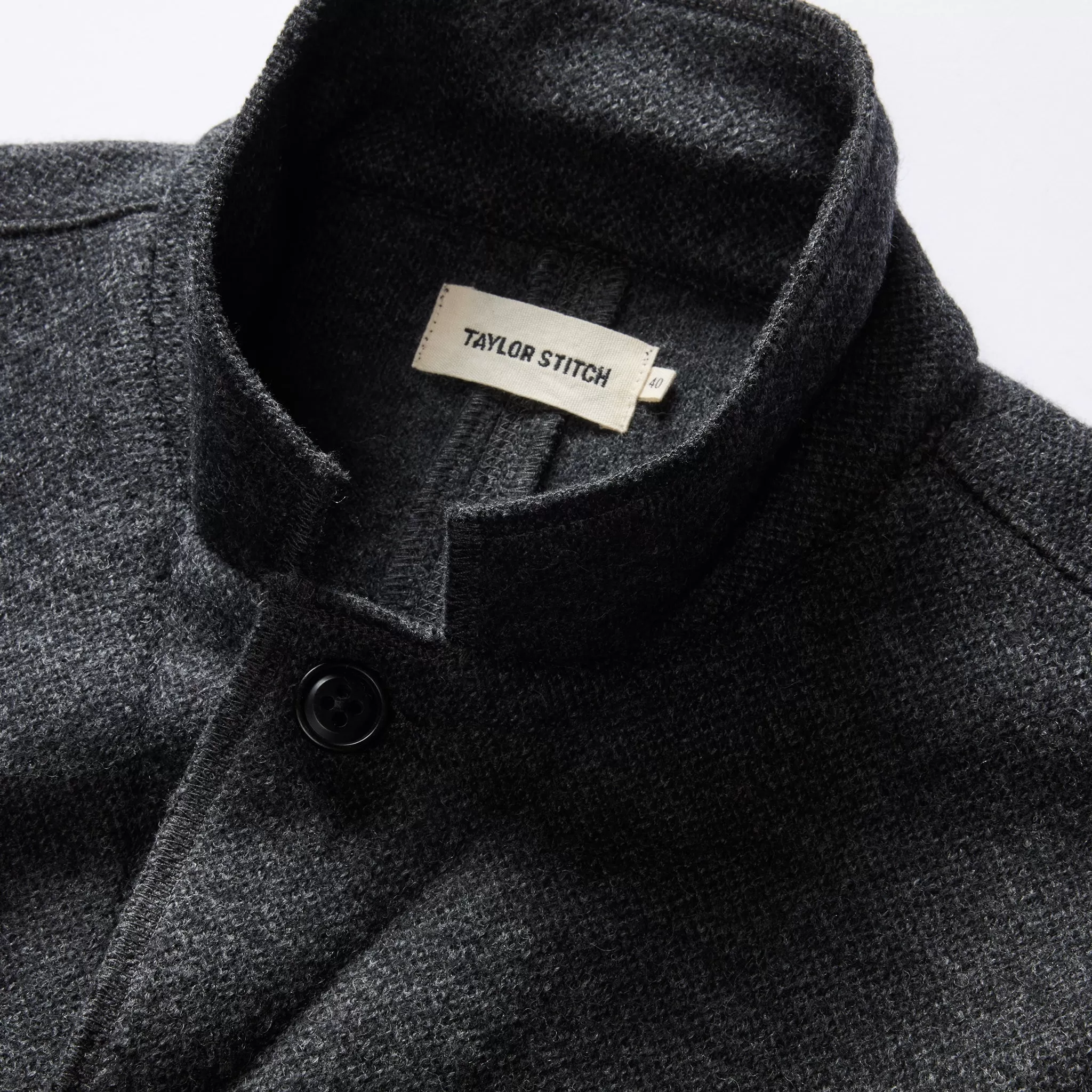 The Ridgewood Cardigan in Charcoal Birdseye Wool