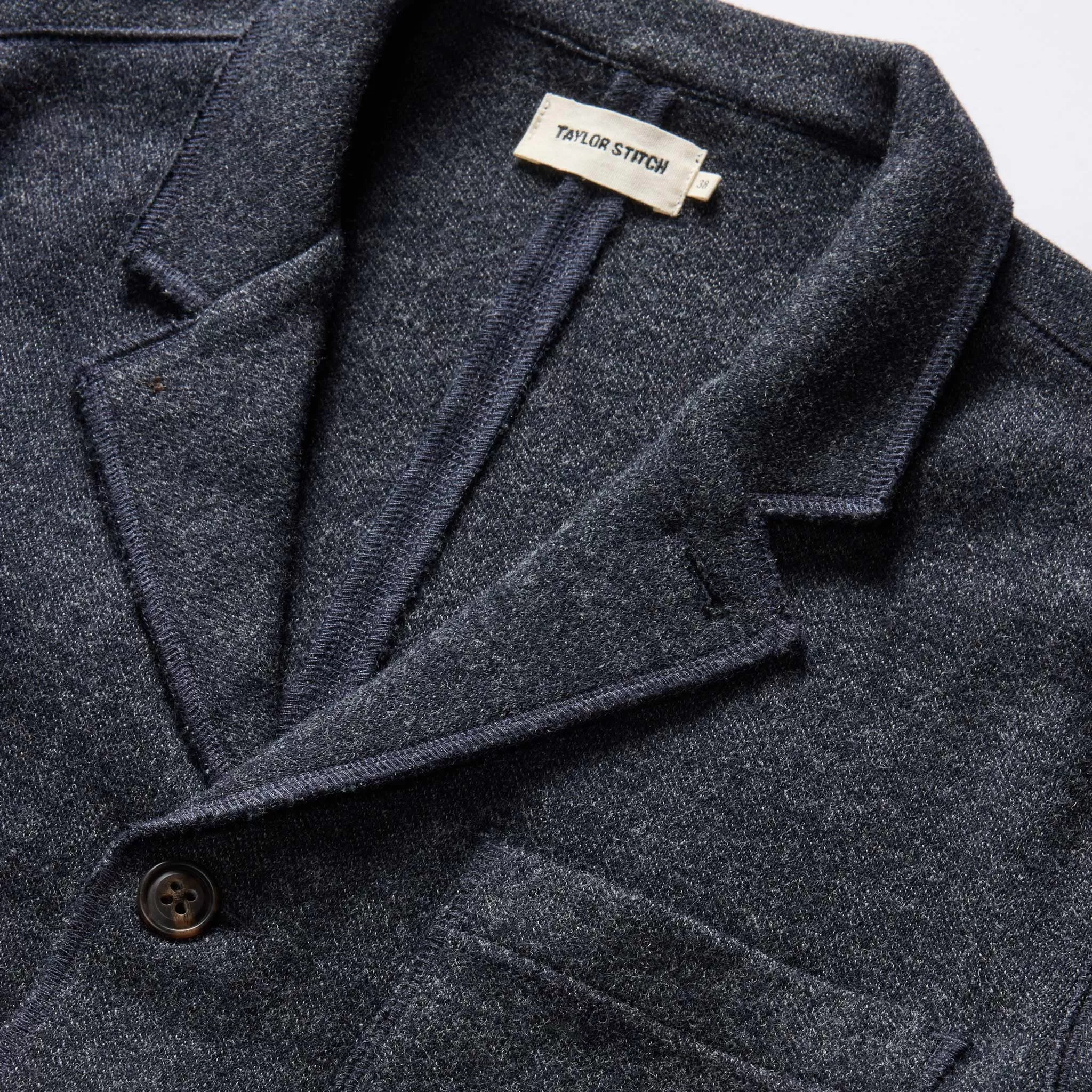 The Ridgewood Cardigan in Navy Birdseye Wool