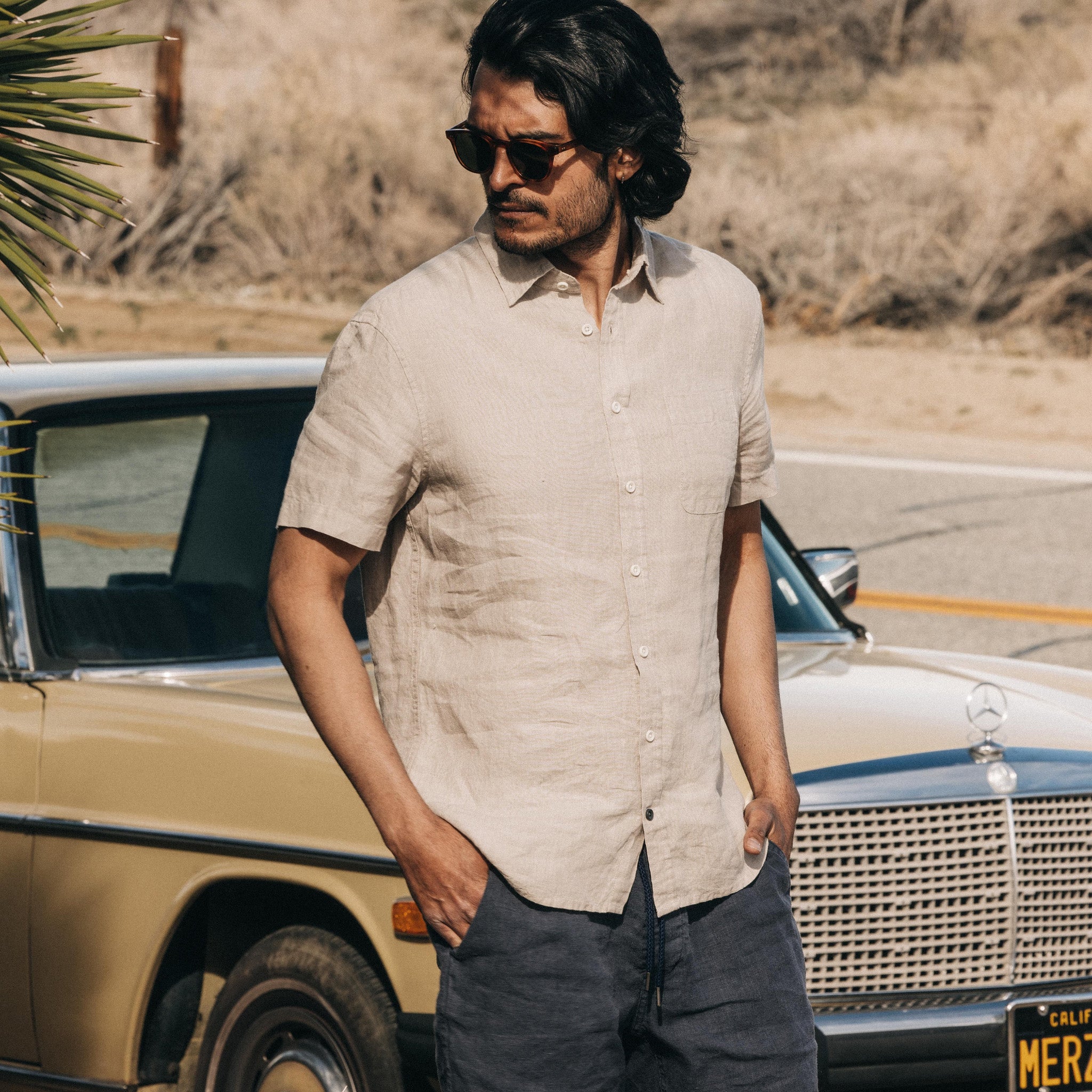 The Short Sleeve California in Sage Hemp