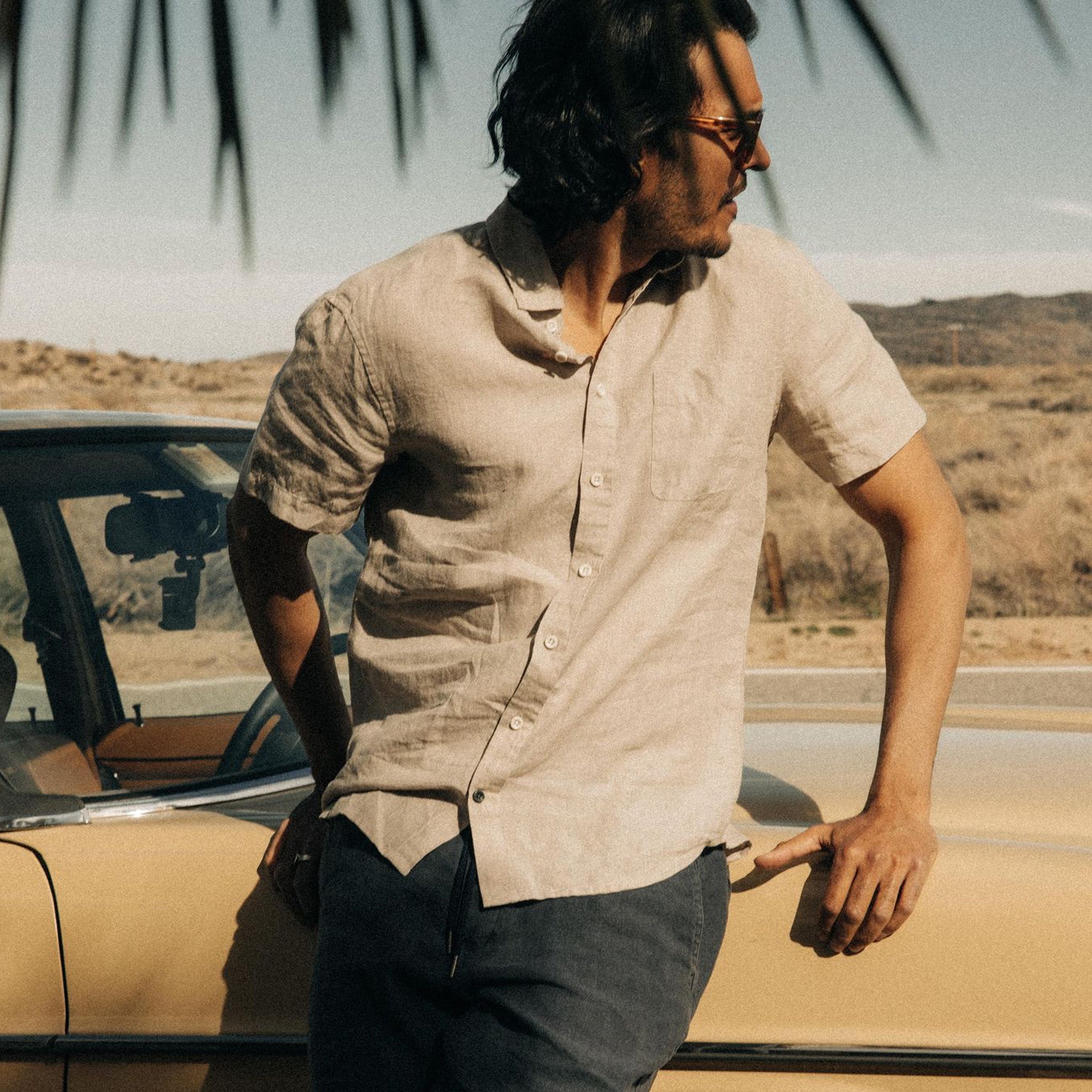 The Short Sleeve California in Sage Hemp