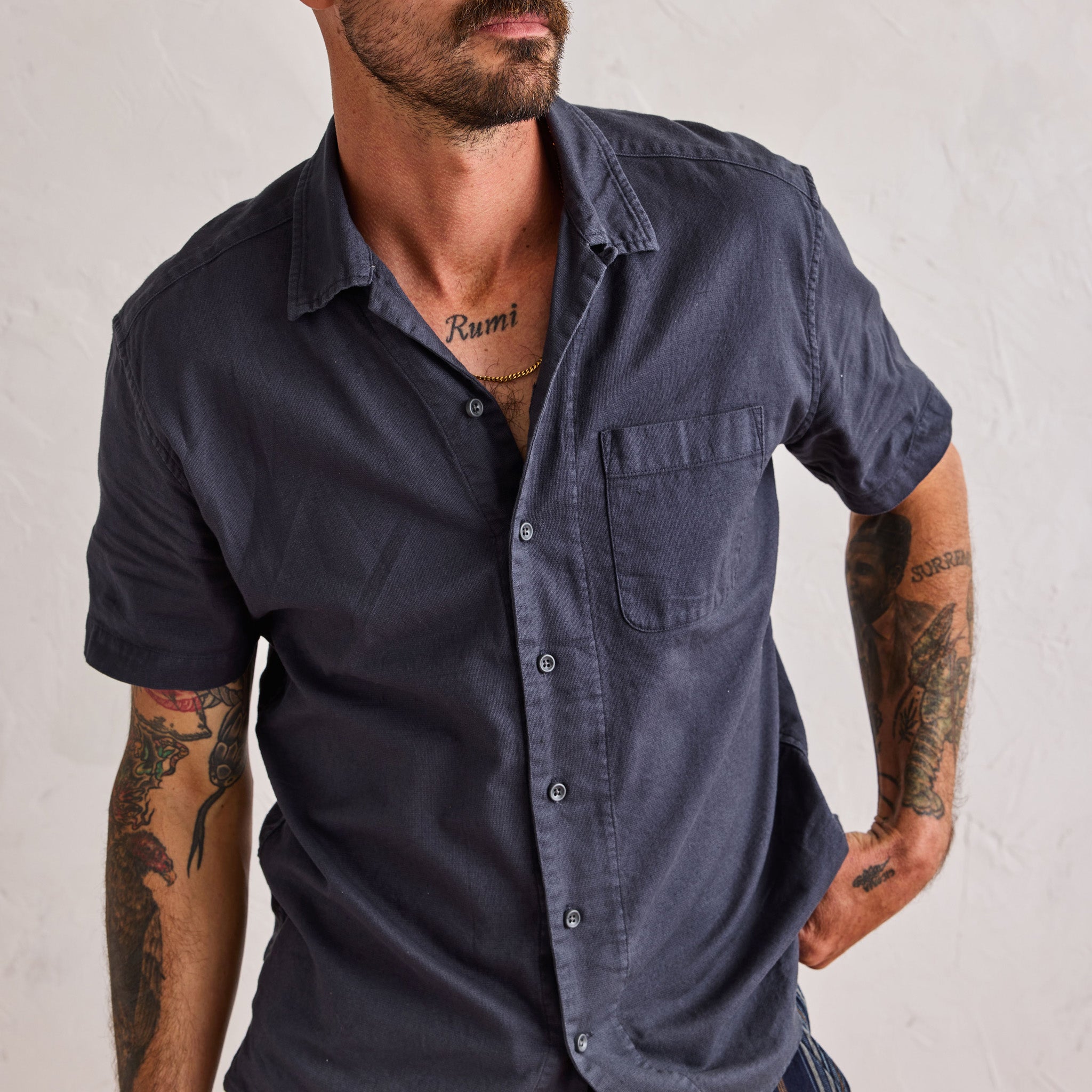 The Short Sleeve Hawthorne in Marine