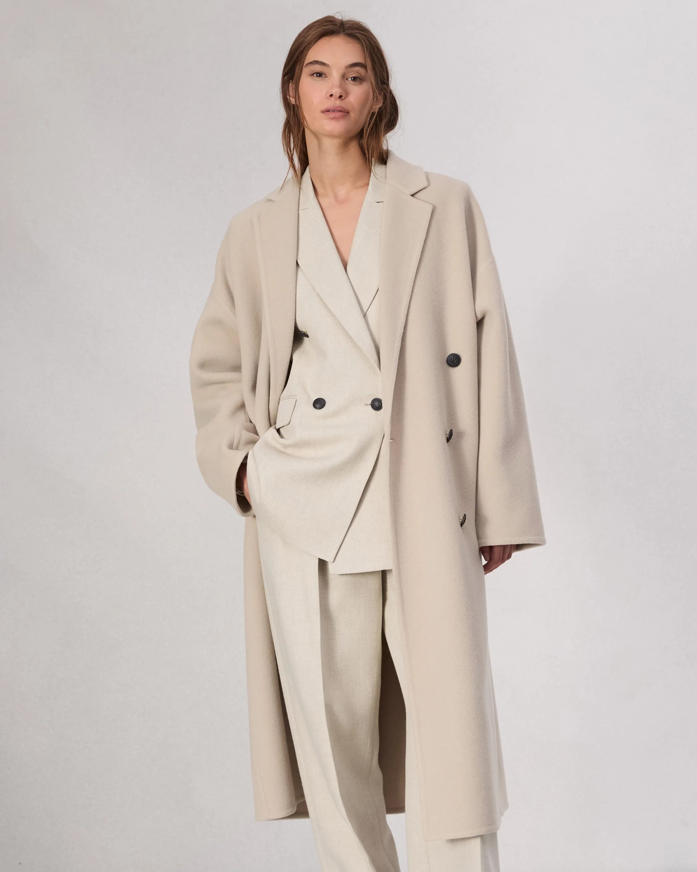 Thea Wool-Blend Coat