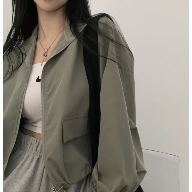 Thin sun protection and windproof fashion retro jacket