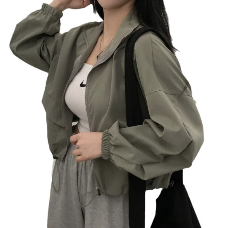 Thin sun protection and windproof fashion retro jacket