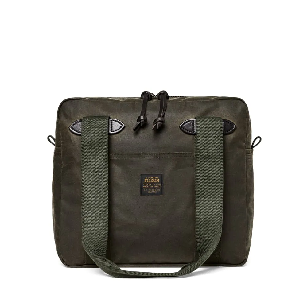 Tin Cloth Tote Bag With Zipper - Otter Green - One Size