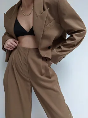 Toffee Twill Pantsuit