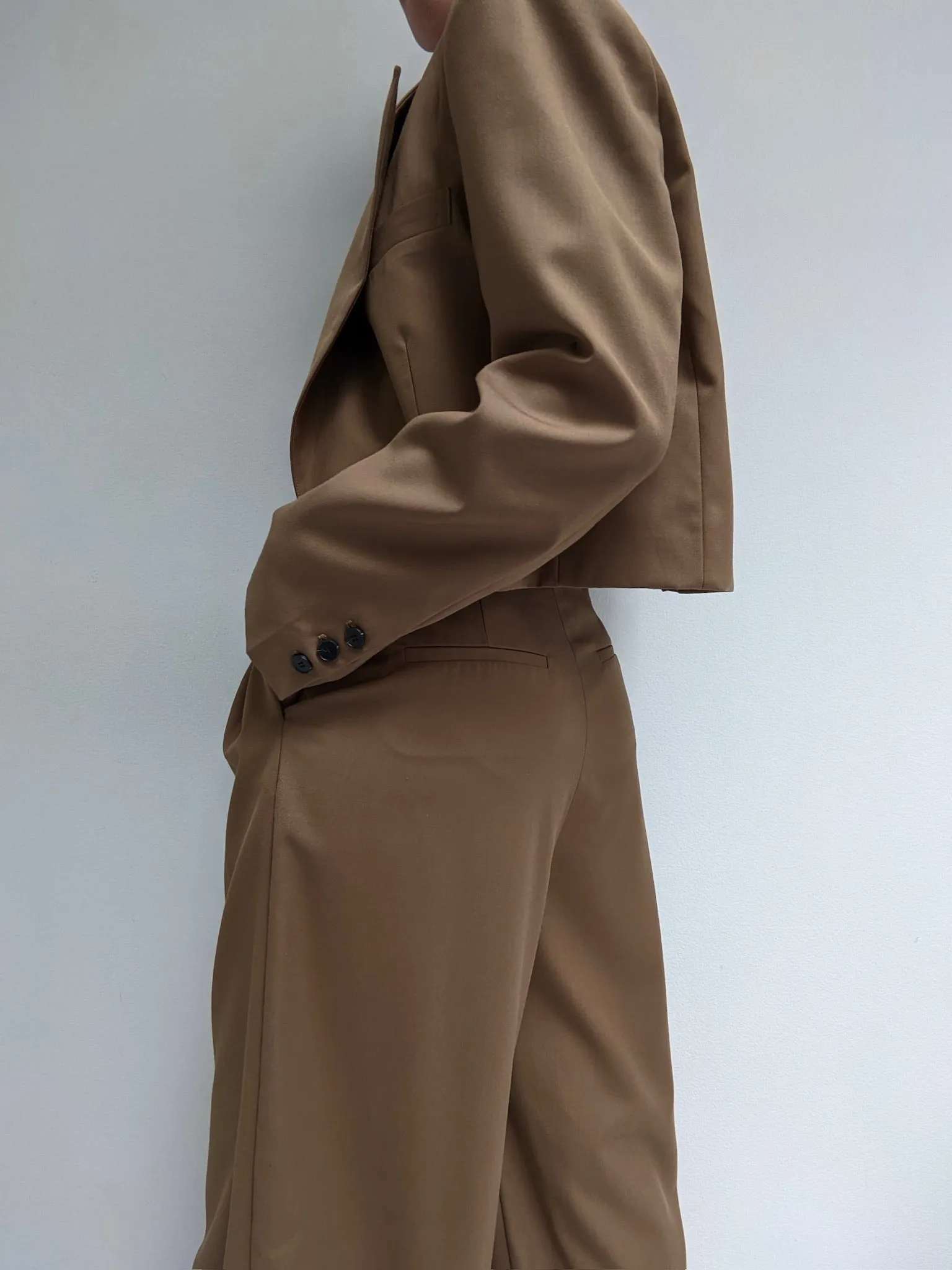 Toffee Twill Pantsuit